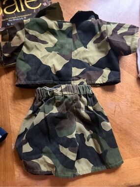 Build a bear Camouflage Doll Outfit - Two-Piece Camo Top & Skirt